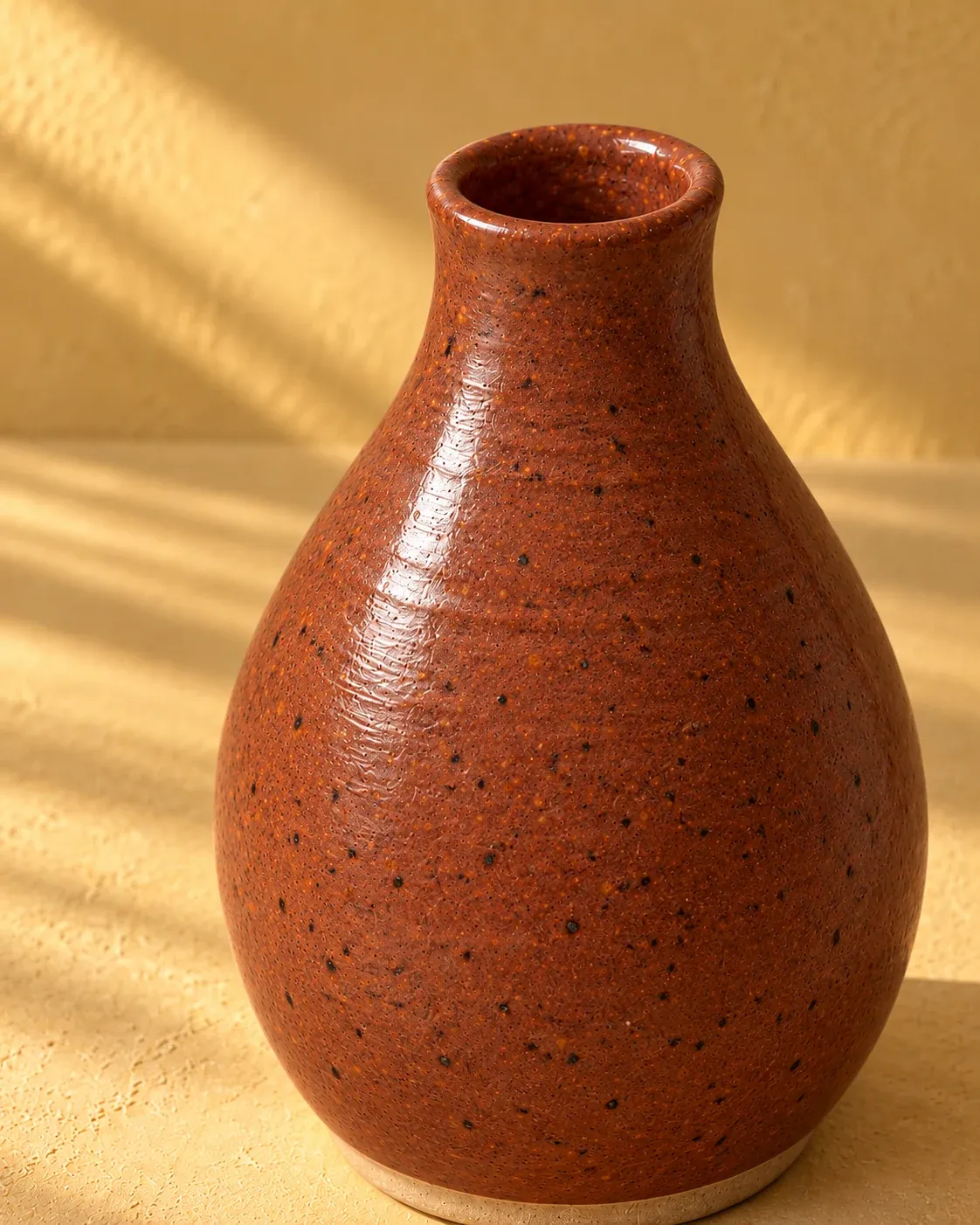 Clay glaze detail of Bud Vase