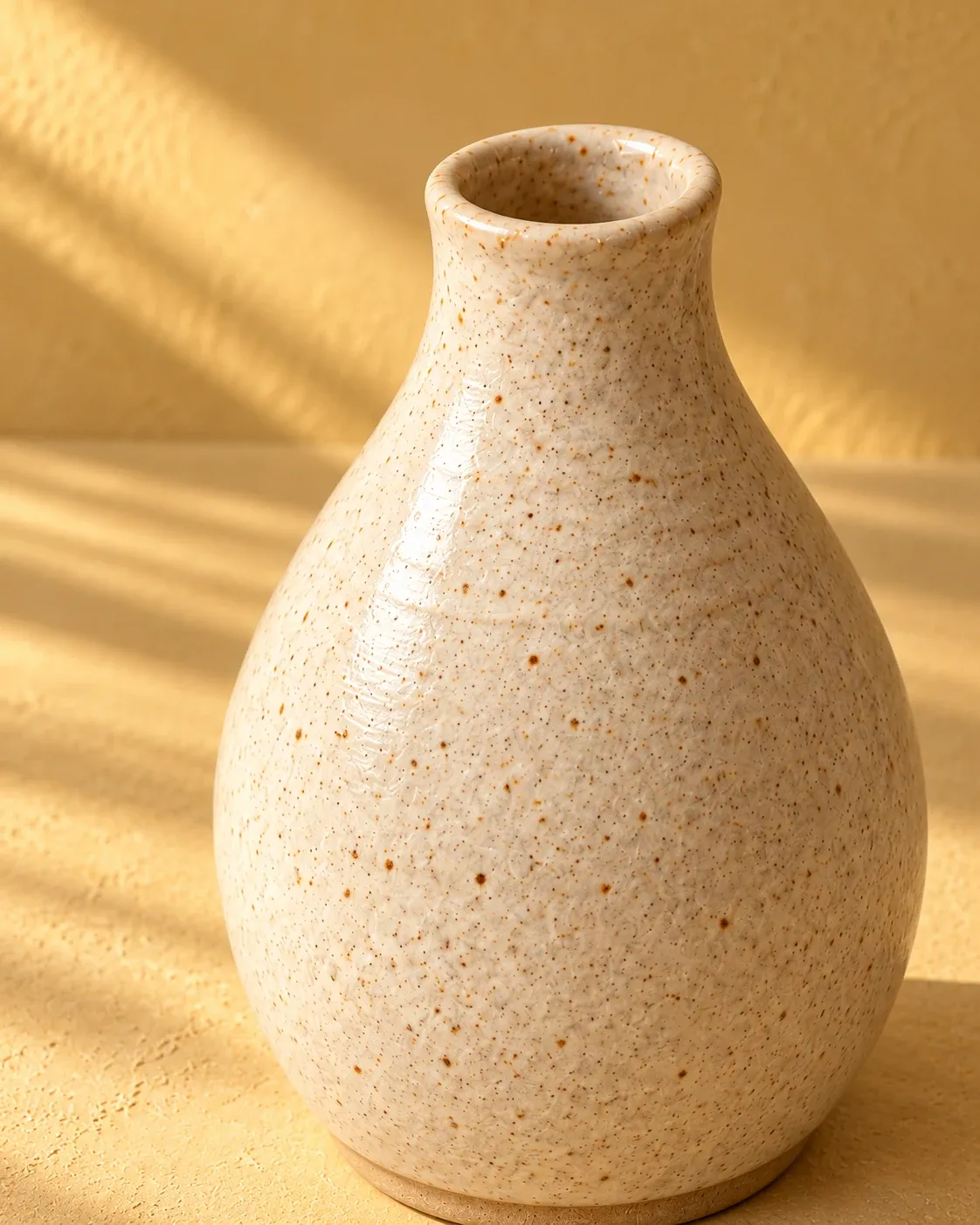 Oat glaze detail of Bud Vase