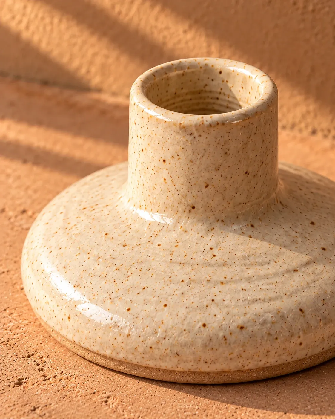 Oat glaze detail of Candle Holder