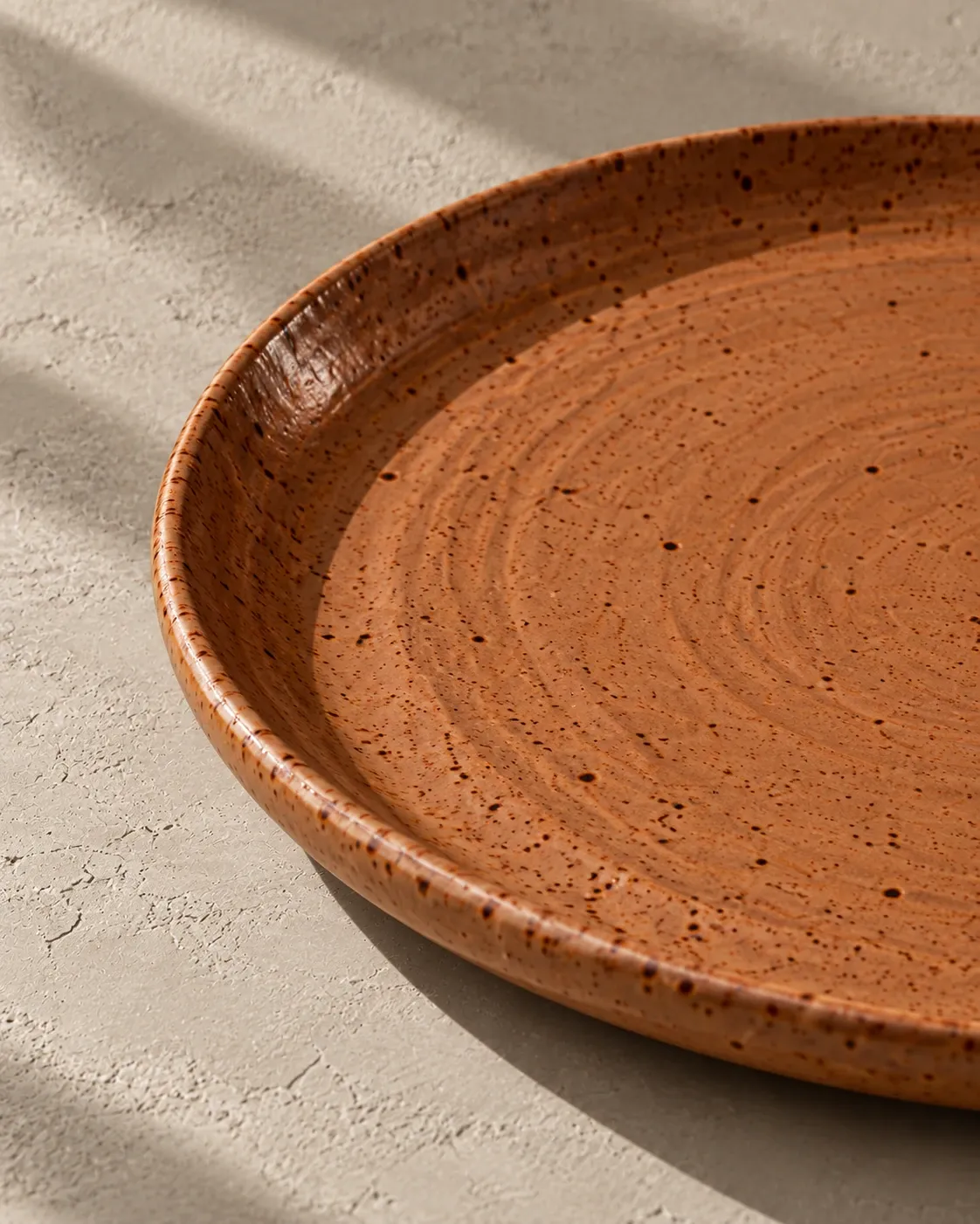 Clay glaze detail of Dinner Plate