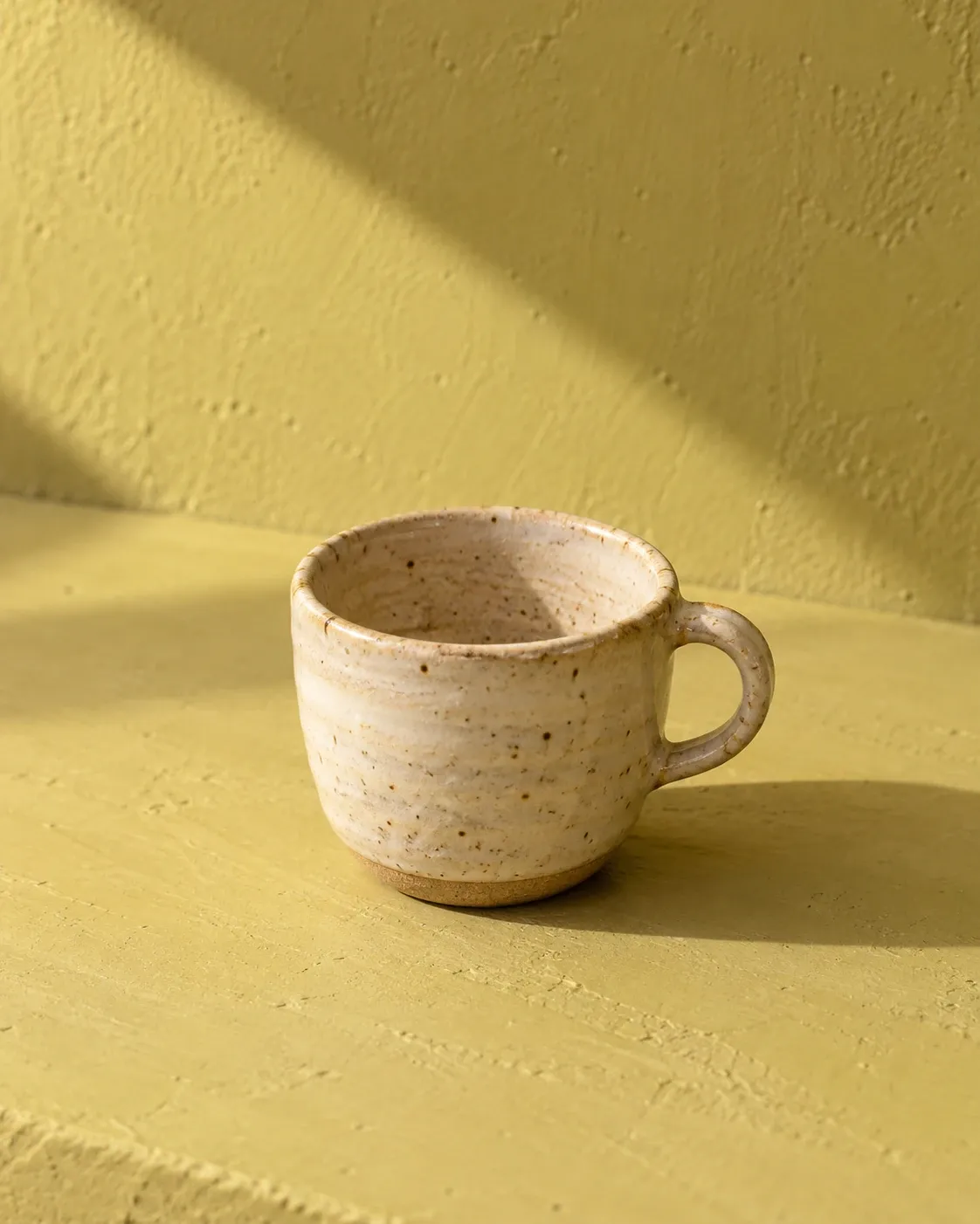 Espresso Cup in Oat, a warm pale glaze