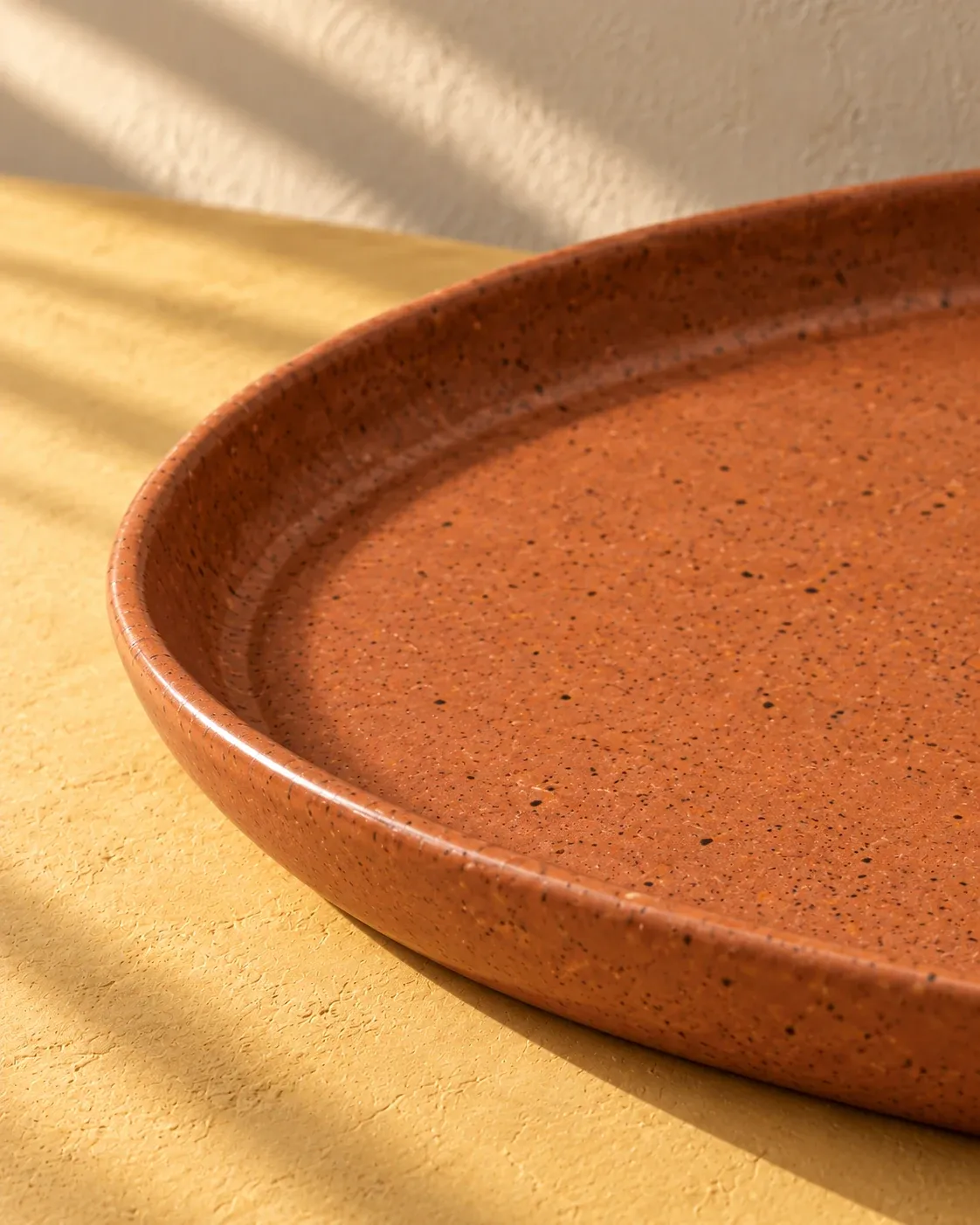 Clay glaze detail of Oval Platter