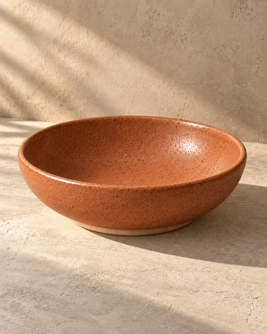 Pasta Bowl in Clay, a muted terracotta glaze