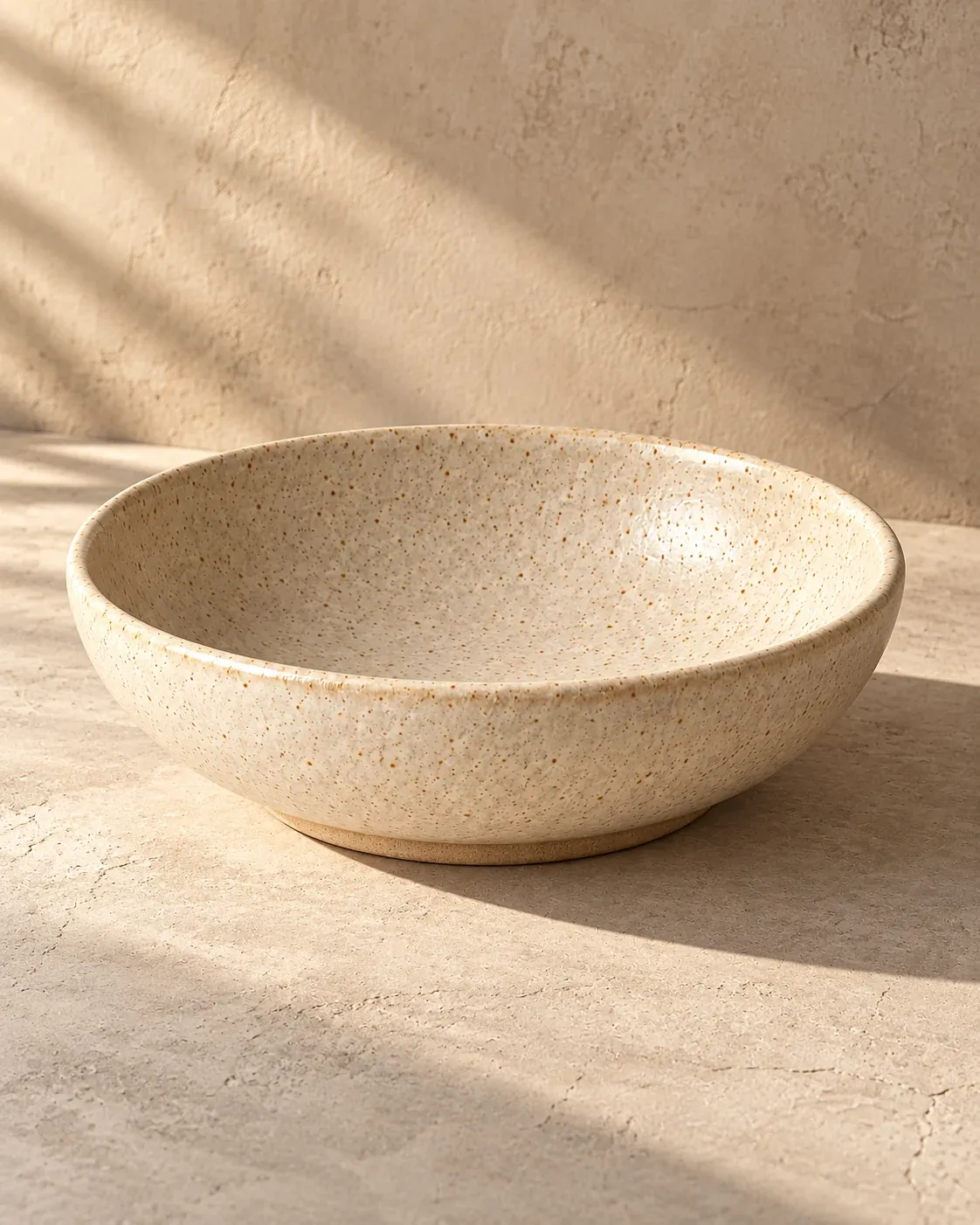 Pasta Bowl in Oat, a warm pale glaze