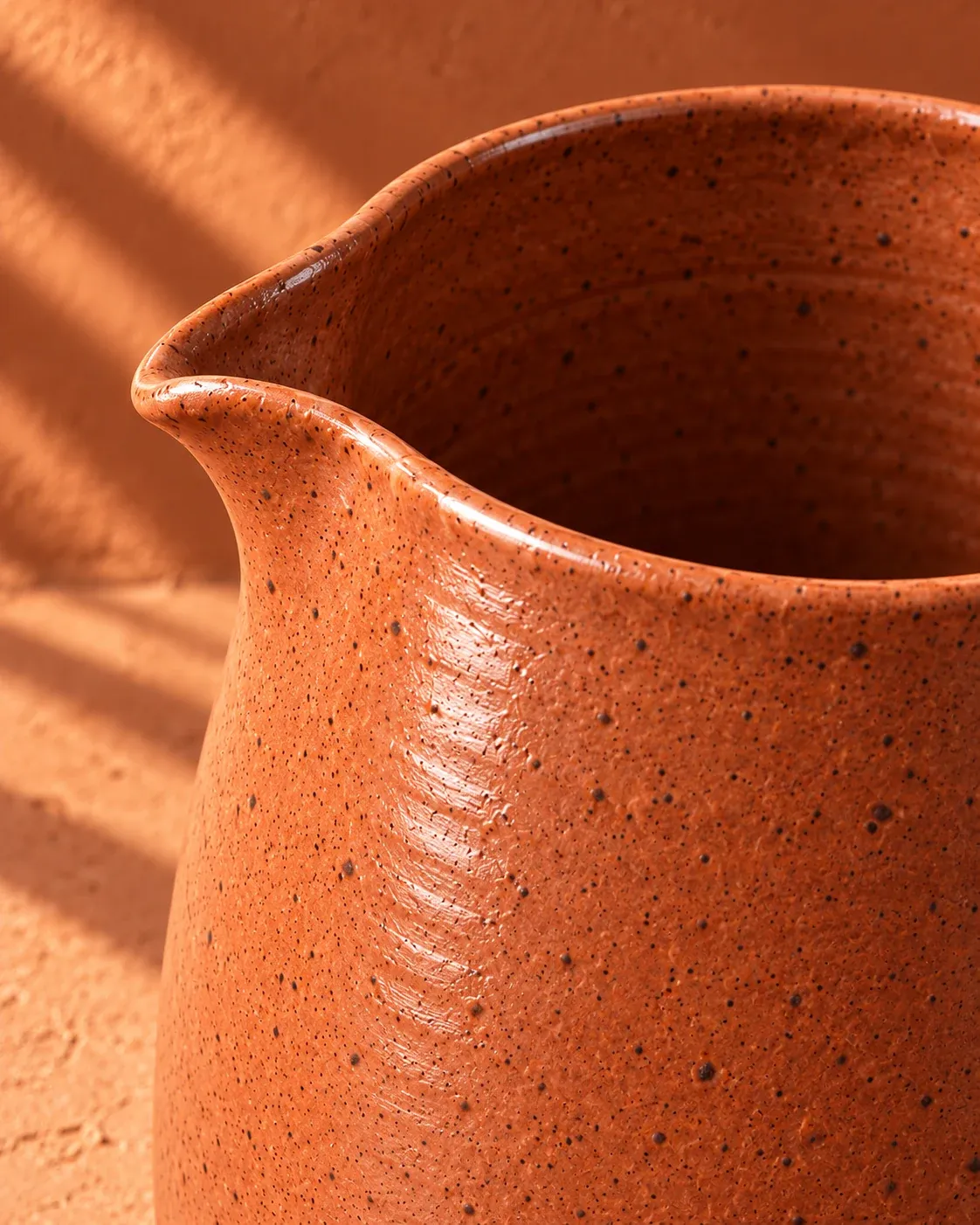 Clay glaze detail of Pour Jug