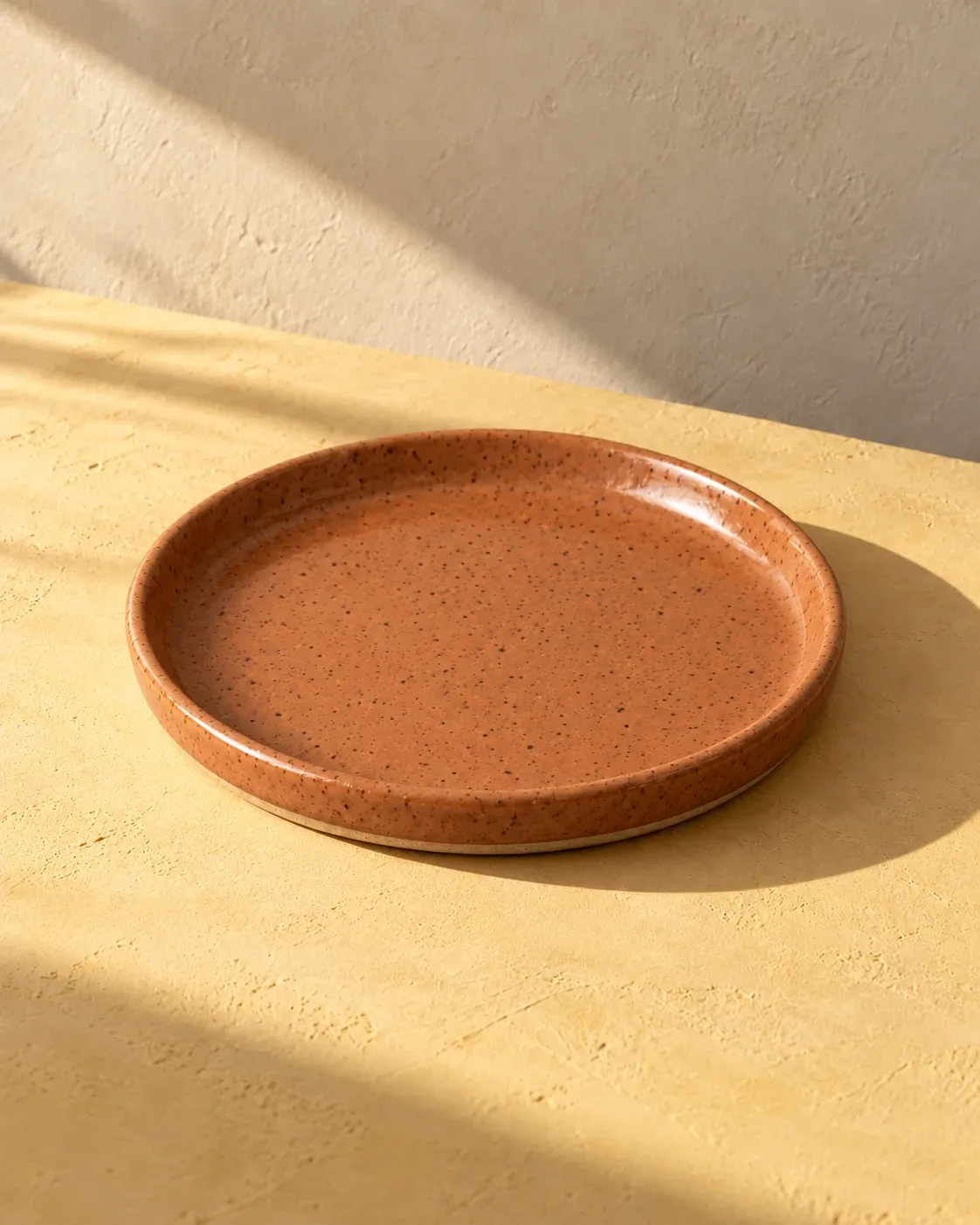 Side Plate in Clay, a muted terracotta glaze